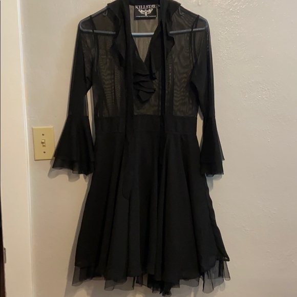 *SOLD ON MERC* Killstar Decay Nu Mourning Dress - Picture 4 of 13